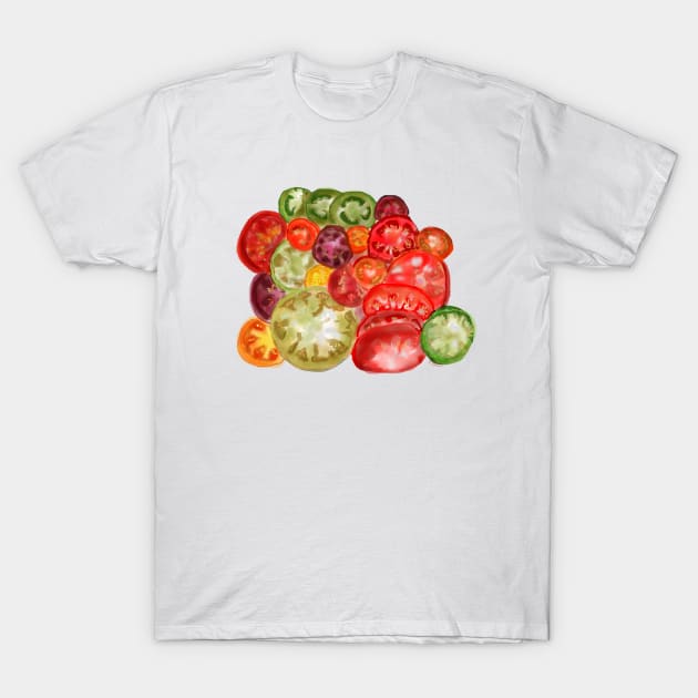 Heirloom Tomatoes T-Shirt by kschowe